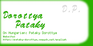 dorottya pataky business card